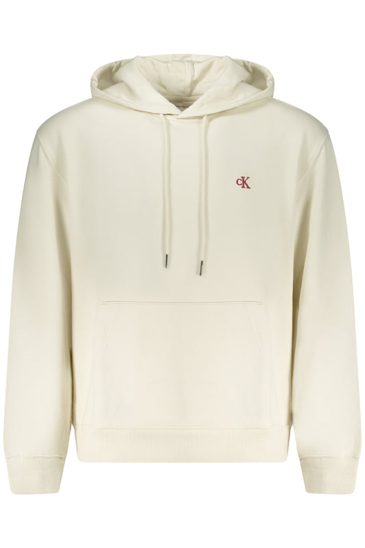 CALVIN KLEIN Herren-Sweatshirt mit Reißverschluss, weiß