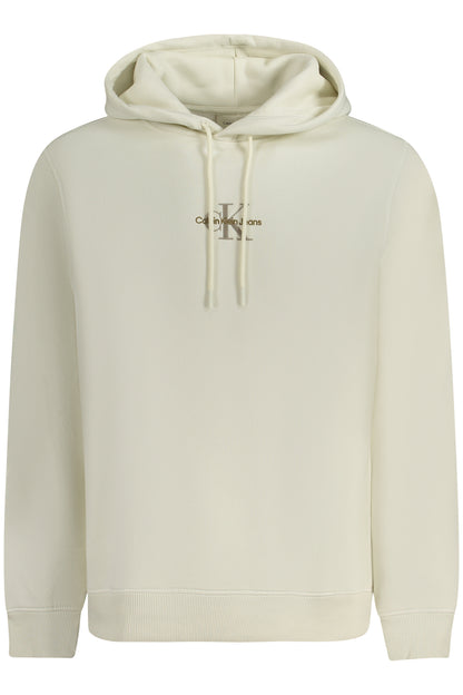 CALVIN KLEIN HERREN SWEATSHIRT MIT ZIP WEISS