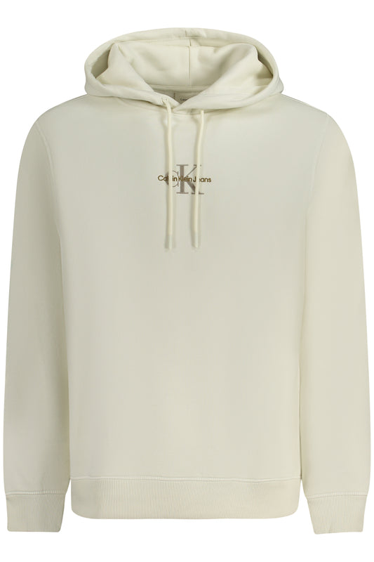 CALVIN KLEIN HERREN SWEATSHIRT MIT ZIP WEISS