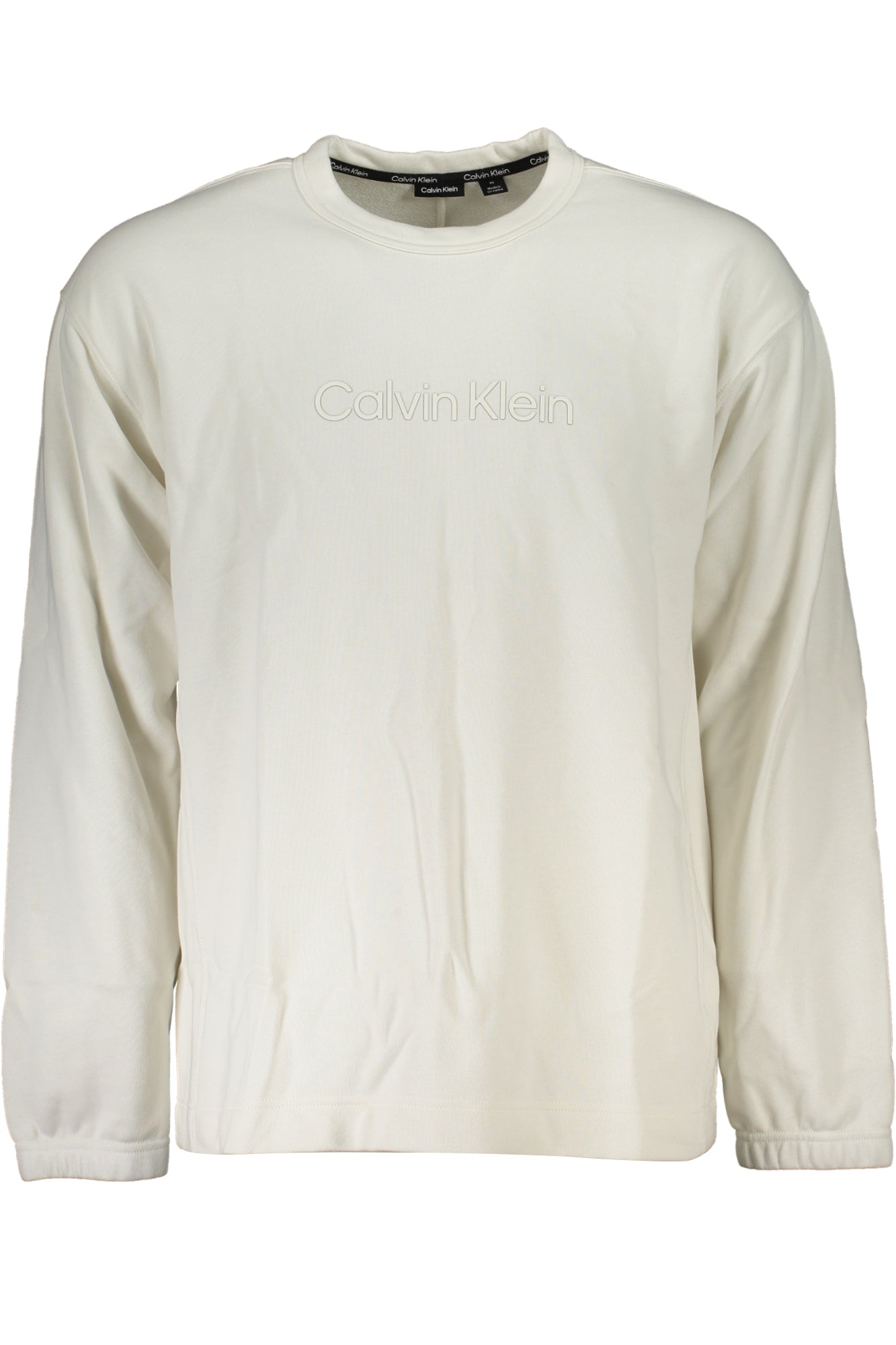 CALVIN KLEIN WEISSES SWEATSHIRT FÜR HERREN MIT REISSVERSCHLUSS