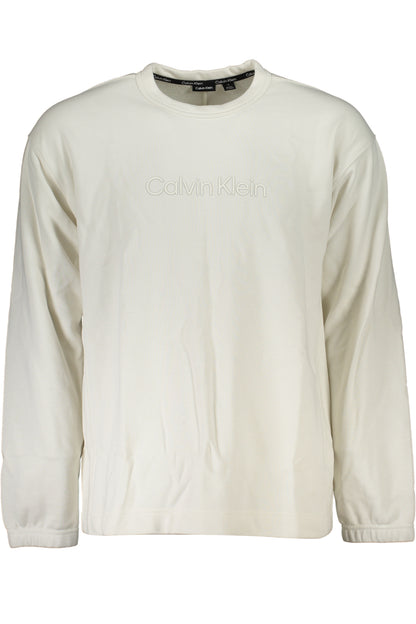 CALVIN KLEIN WEISSES SWEATSHIRT FÜR HERREN MIT REISSVERSCHLUSS