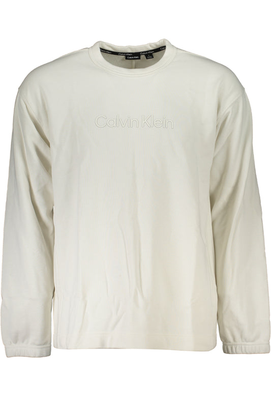 CALVIN KLEIN WEISSES SWEATSHIRT FÜR HERREN MIT REISSVERSCHLUSS