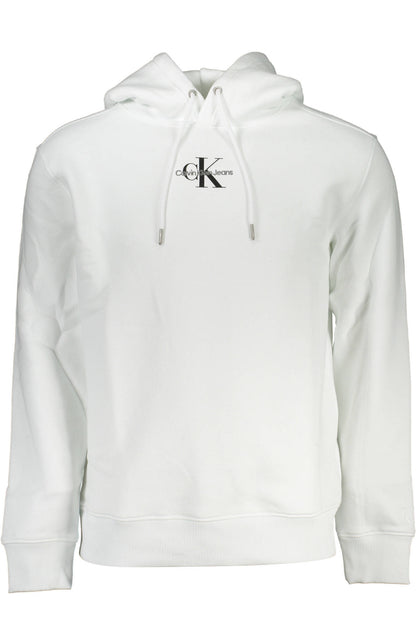 CALVIN KLEIN WEISSES SWEATSHIRT FÜR HERREN MIT REISSVERSCHLUSS