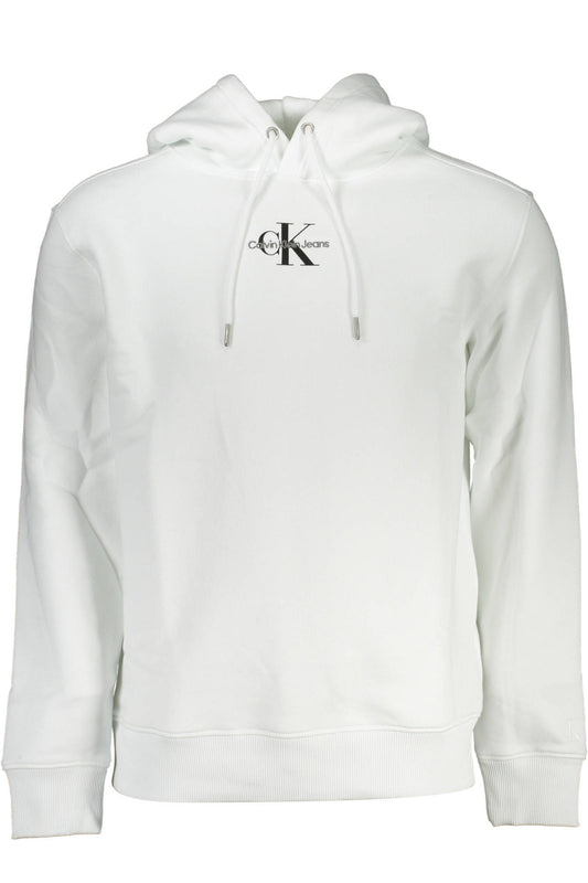 CALVIN KLEIN WEISSES SWEATSHIRT FÜR HERREN MIT REISSVERSCHLUSS