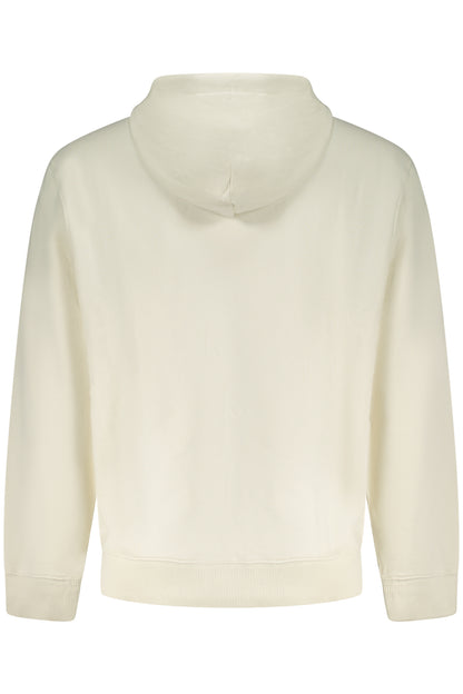 CALVIN KLEIN Herren-Sweatshirt mit Reißverschluss, weiß