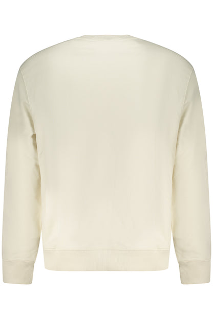 CALVIN KLEIN Herren-Sweatshirt mit Reißverschluss, weiß