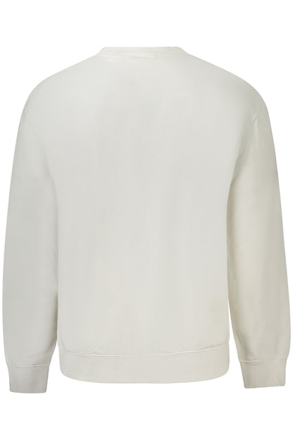 CALVIN KLEIN HERREN-SWEATSHIRT MIT ZIP WEISS