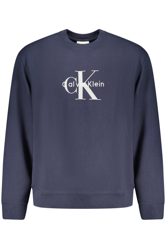 CALVIN KLEIN HERREN-SWEATSHIRT, BLAU, MIT REISSVERSCHLUSS