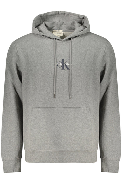 CALVIN KLEIN Herren-Sweatshirt mit Reißverschluss, grau