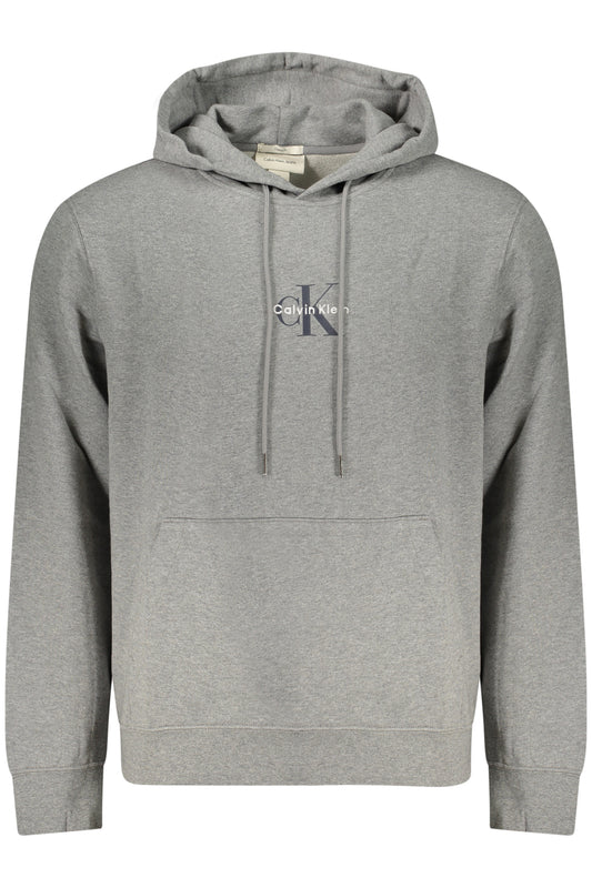 CALVIN KLEIN Herren-Sweatshirt mit Reißverschluss, grau