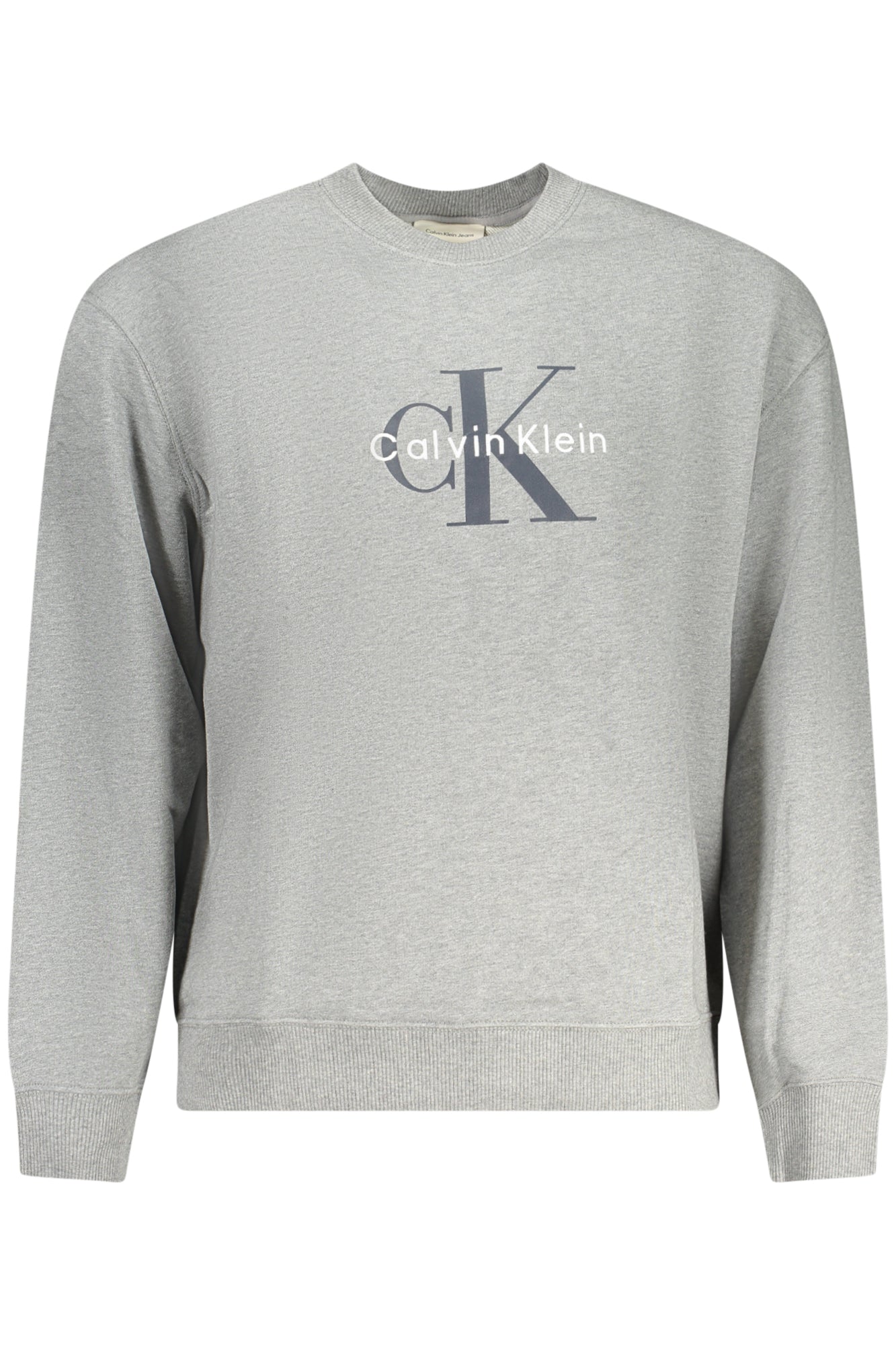 CALVIN KLEIN Herren-Sweatshirt mit Reißverschluss, grau