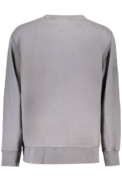 CALVIN KLEIN HERREN-SWEATSHIRT GRAU MIT REISSVERSCHLUSS
