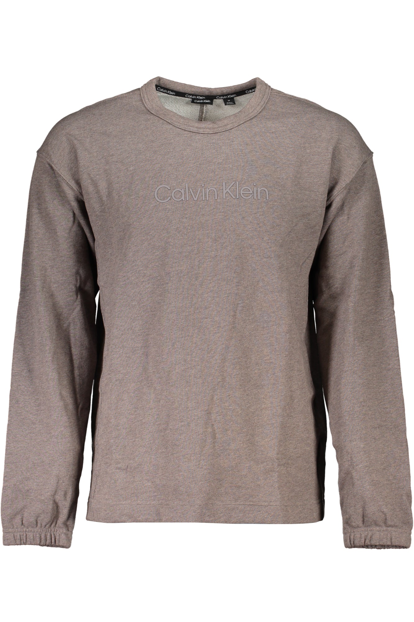 CALVIN KLEIN HERREN-SWEATSHIRT MIT BRAUNEM REISSVERSCHLUSS