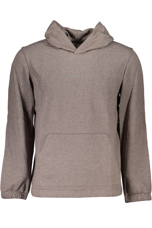 CALVIN KLEIN HERREN-SWEATSHIRT MIT BRAUNEM REISSVERSCHLUSS