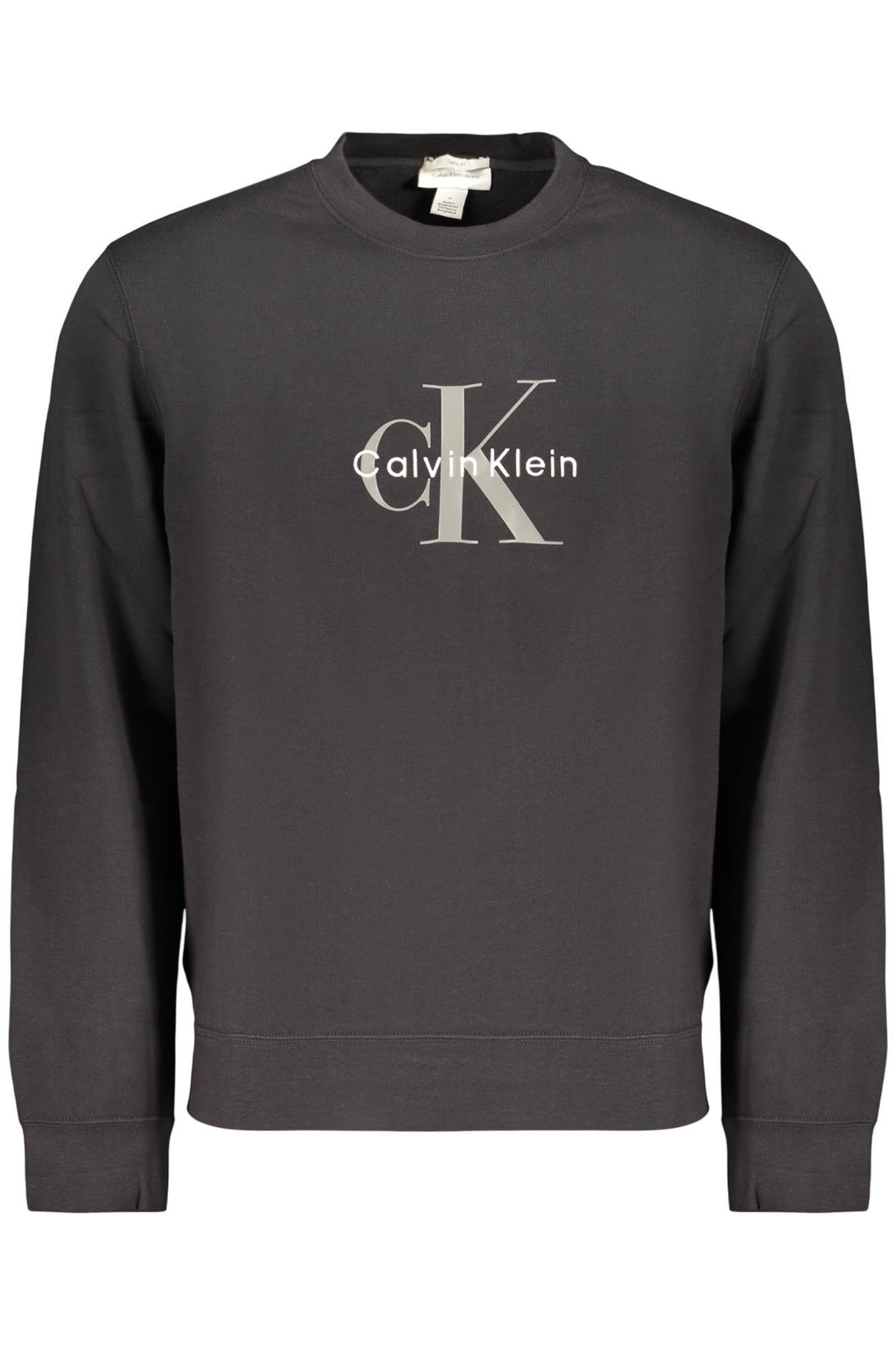 CALVIN KLEIN HERREN SCHWARZES SWEATSHIRT MIT REISSVERSCHLUSS