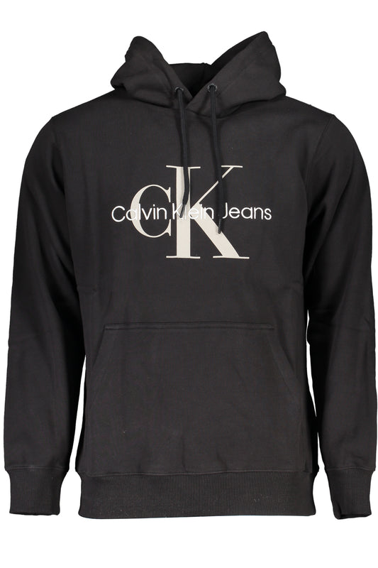 CALVIN KLEIN SCHWARZES HERREN-SWEATSHIRT MIT REISSVERSCHLUSS
