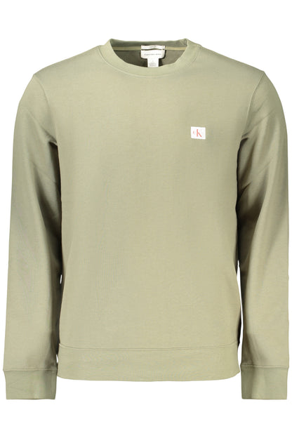 CALVIN KLEIN Herren-Sweatshirt mit Reißverschluss, Grün