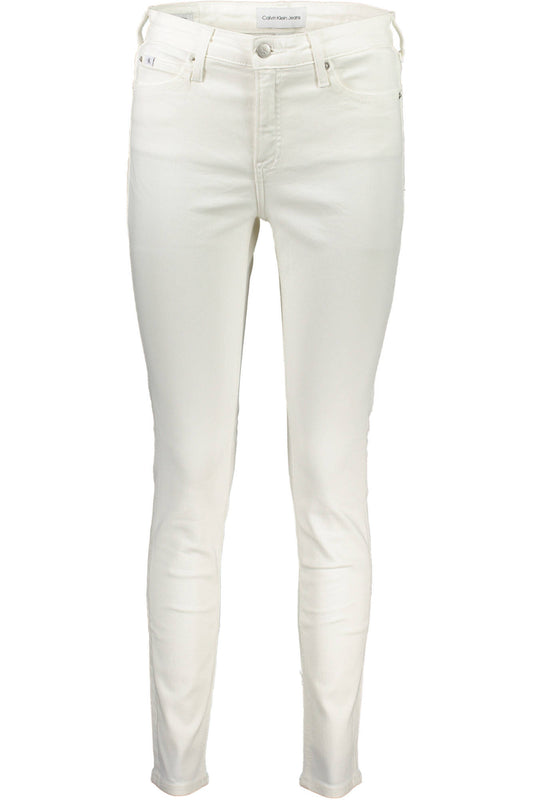 CALVIN KLEIN DAMEN-DENIM-JEANS WEISS