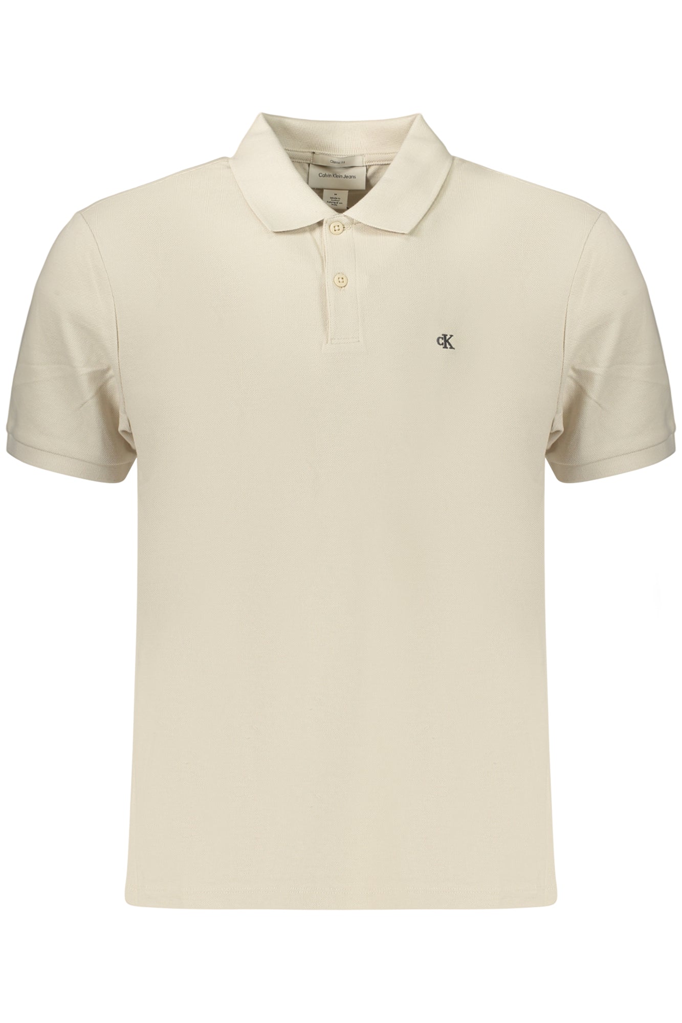 CALVIN KLEIN HERREN-POLOSHIRT MIT KURZEN ÄRMELN, BEIGE