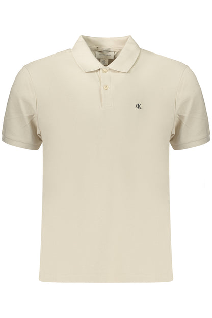 CALVIN KLEIN HERREN-POLOSHIRT MIT KURZEN ÄRMELN, BEIGE