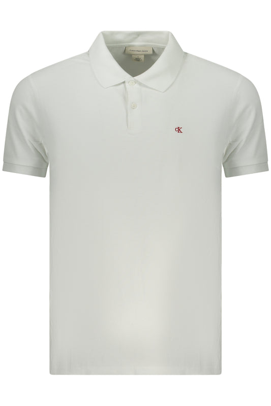 CALVIN KLEIN HERREN KURZARM POLO WEISS