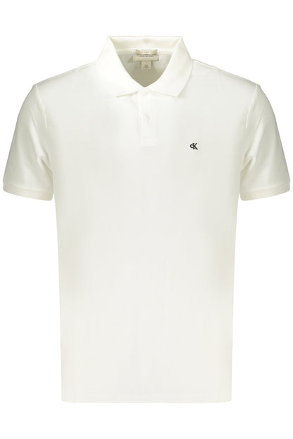 CALVIN KLEIN HERREN-POLOSHIRT MIT KURZEN ÄRMELN, WEISS