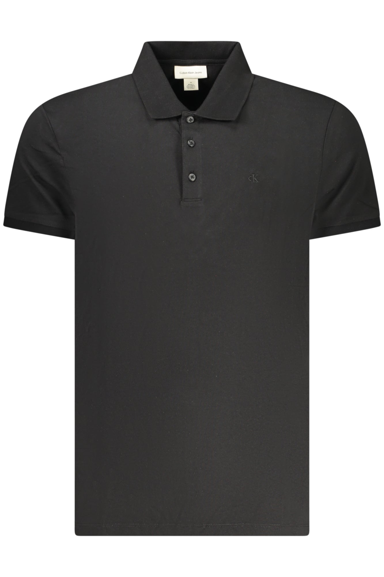 CALVIN KLEIN HERREN-POLOSHIRT MIT KURZEN ÄRMELN, SCHWARZ