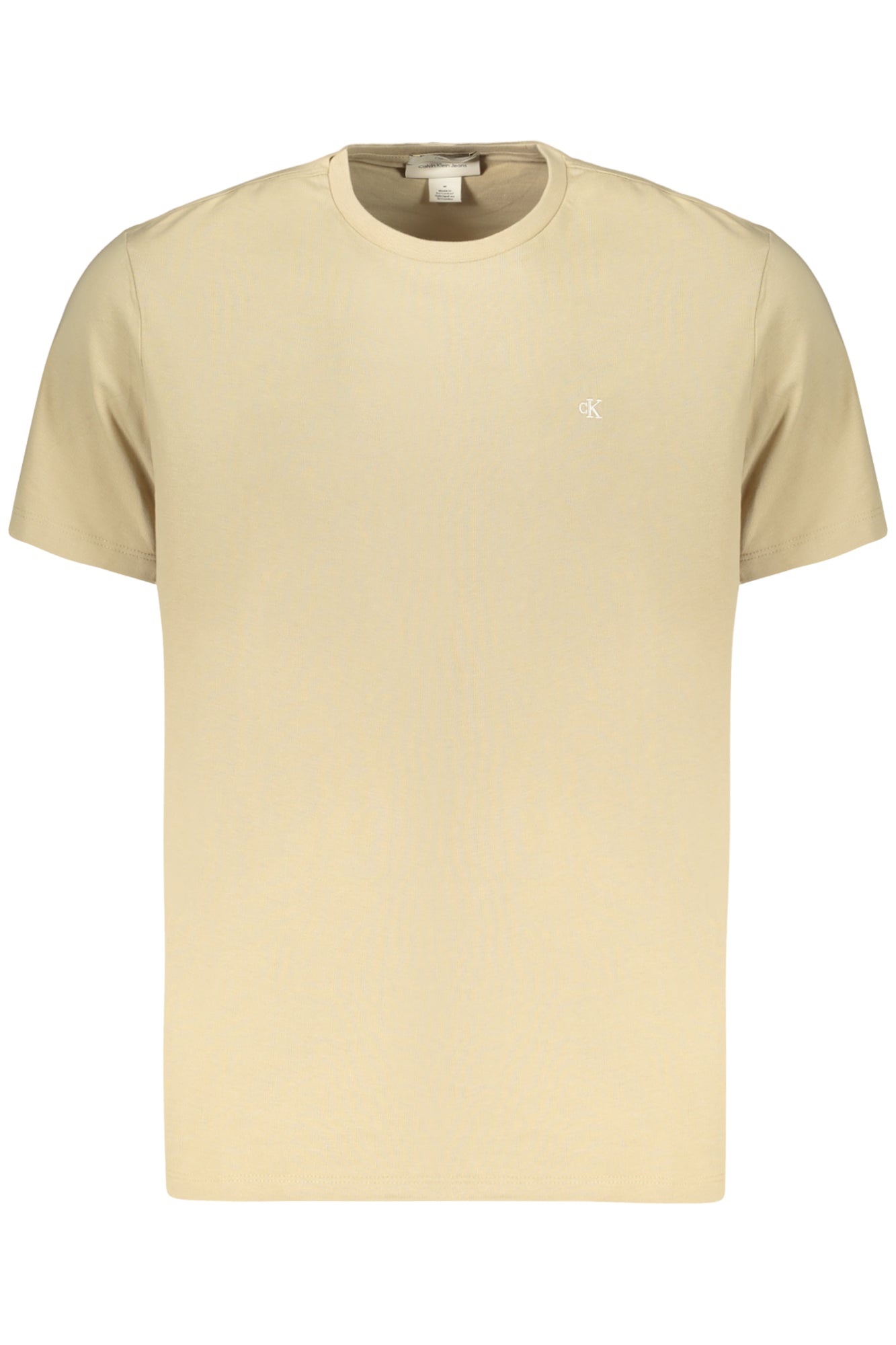 CALVIN KLEIN HERREN-T-SHIRT MIT KURZEN ÄRMELN, BEIGE