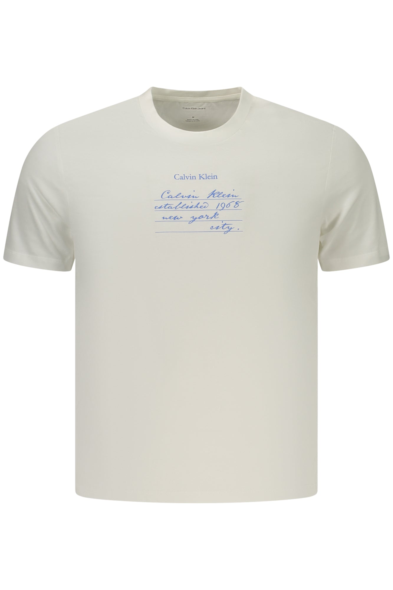 CALVIN KLEIN HERREN-T-SHIRT MIT KURZEN ÄRMELN, WEISS