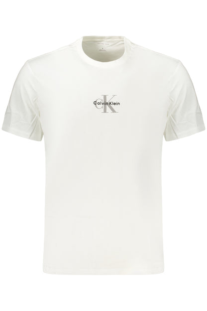 CALVIN KLEIN HERREN-T-SHIRT MIT KURZEN ÄRMELN, WEISS