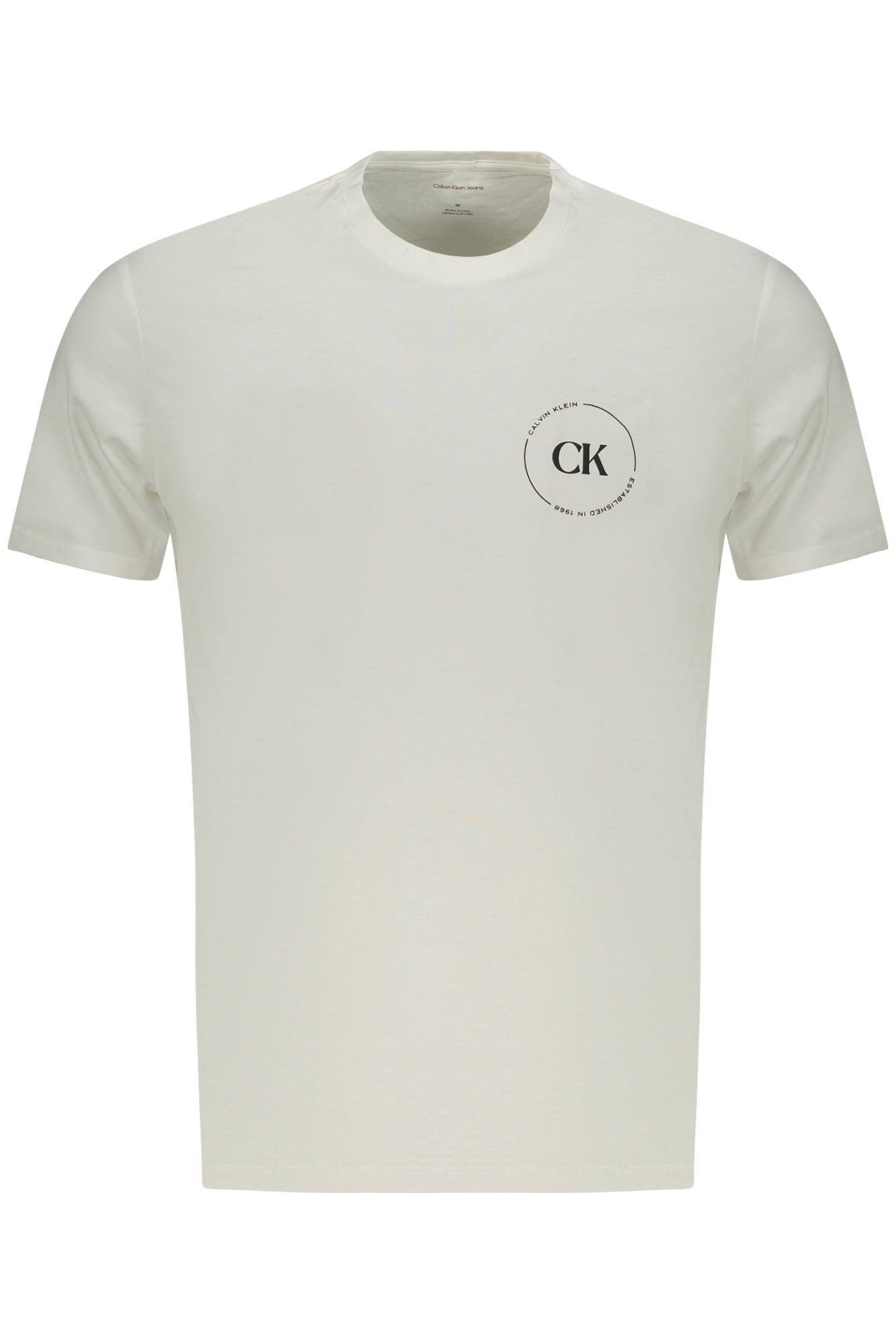CALVIN KLEIN HERREN-T-SHIRT MIT KURZEN ÄRMELN, WEISS