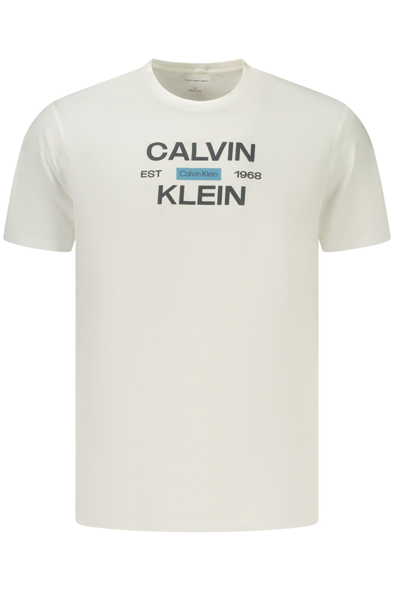 CALVIN KLEIN HERREN-T-SHIRT MIT KURZEN ÄRMELN, WEISS