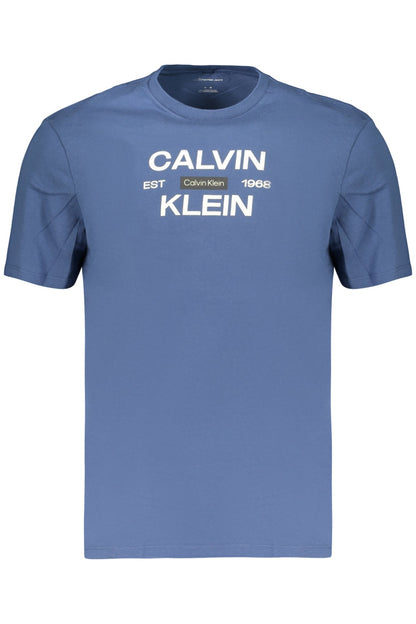 CALVIN KLEIN HERREN-T-SHIRT MIT KURZEN ÄRMELN, BLAU