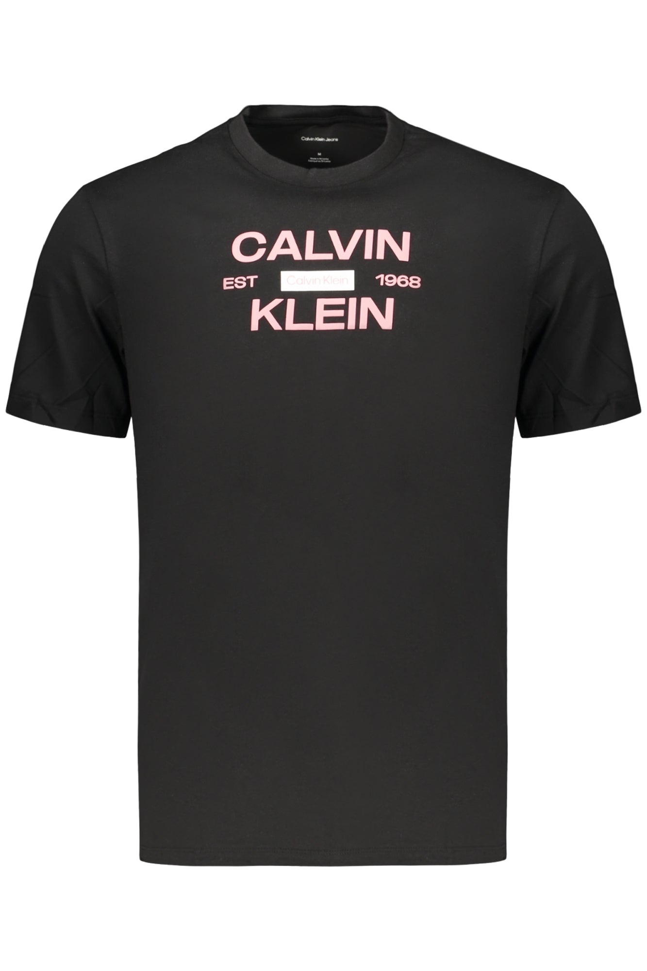 CALVIN KLEIN HERREN-T-SHIRT MIT KURZEN ÄRMELN, SCHWARZ
