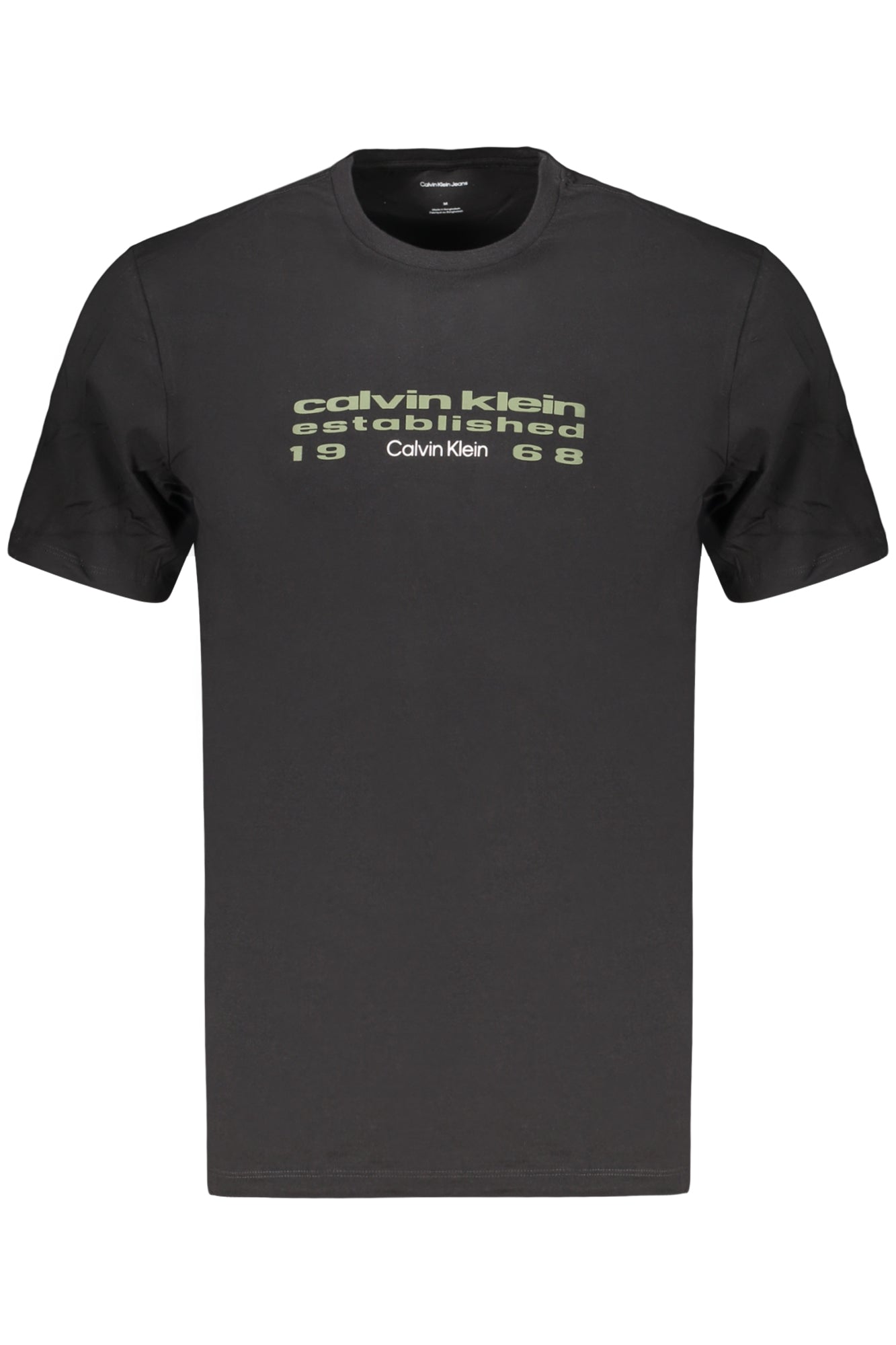 CALVIN KLEIN HERREN-T-SHIRT MIT KURZEN ÄRMELN, SCHWARZ