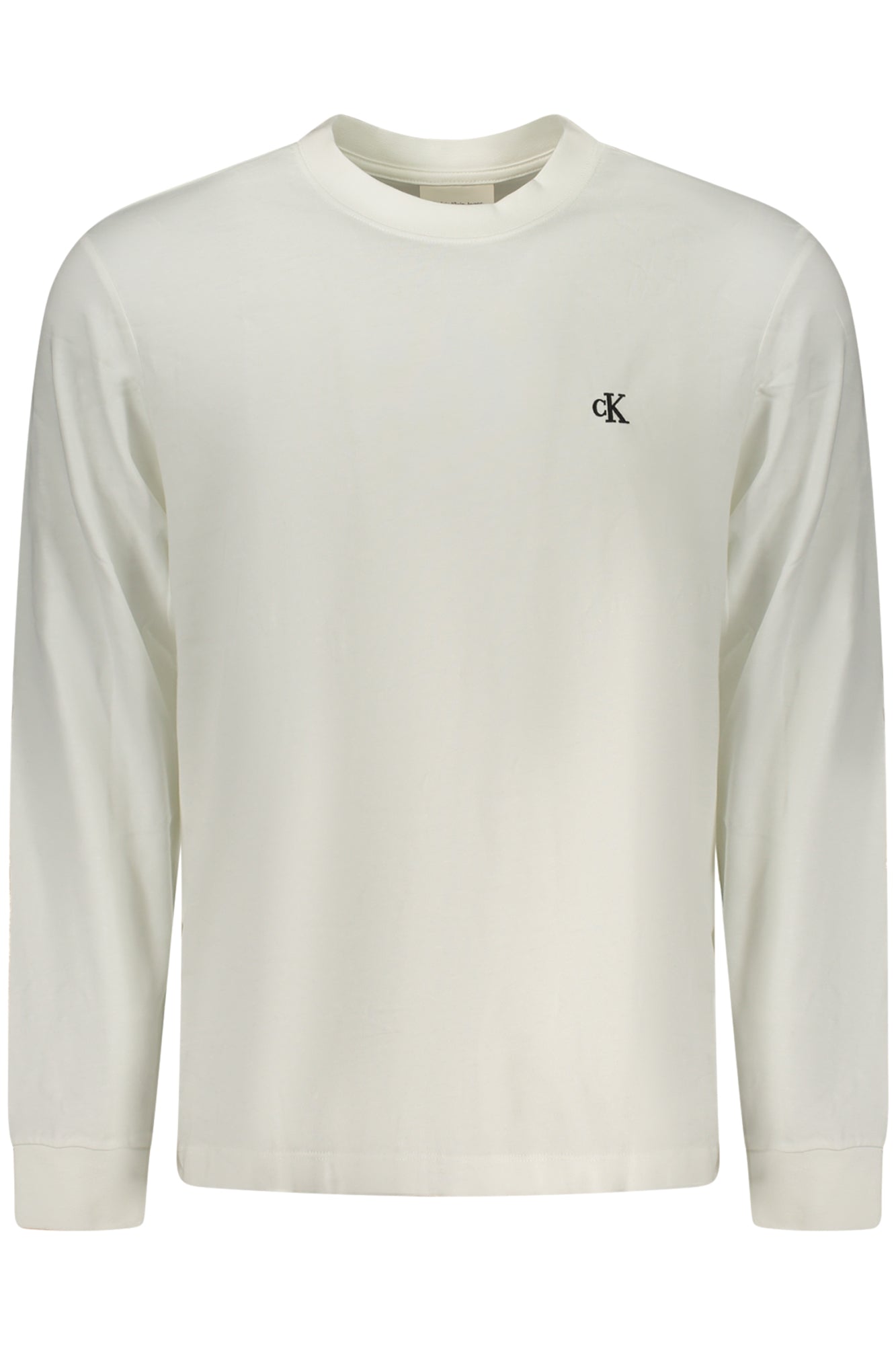 CALVIN KLEIN HERREN LANGARM-T-SHIRT WEISS