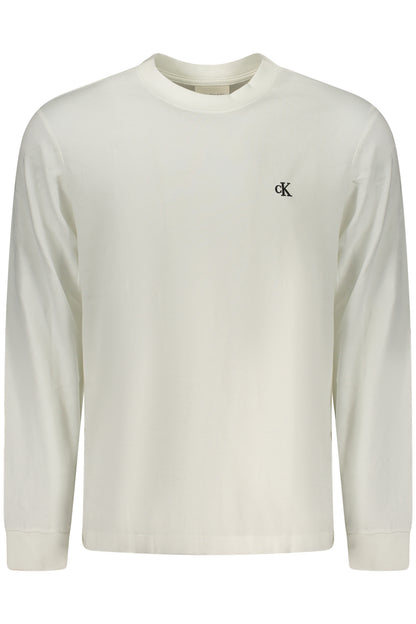 CALVIN KLEIN HERREN LANGARM-T-SHIRT WEISS