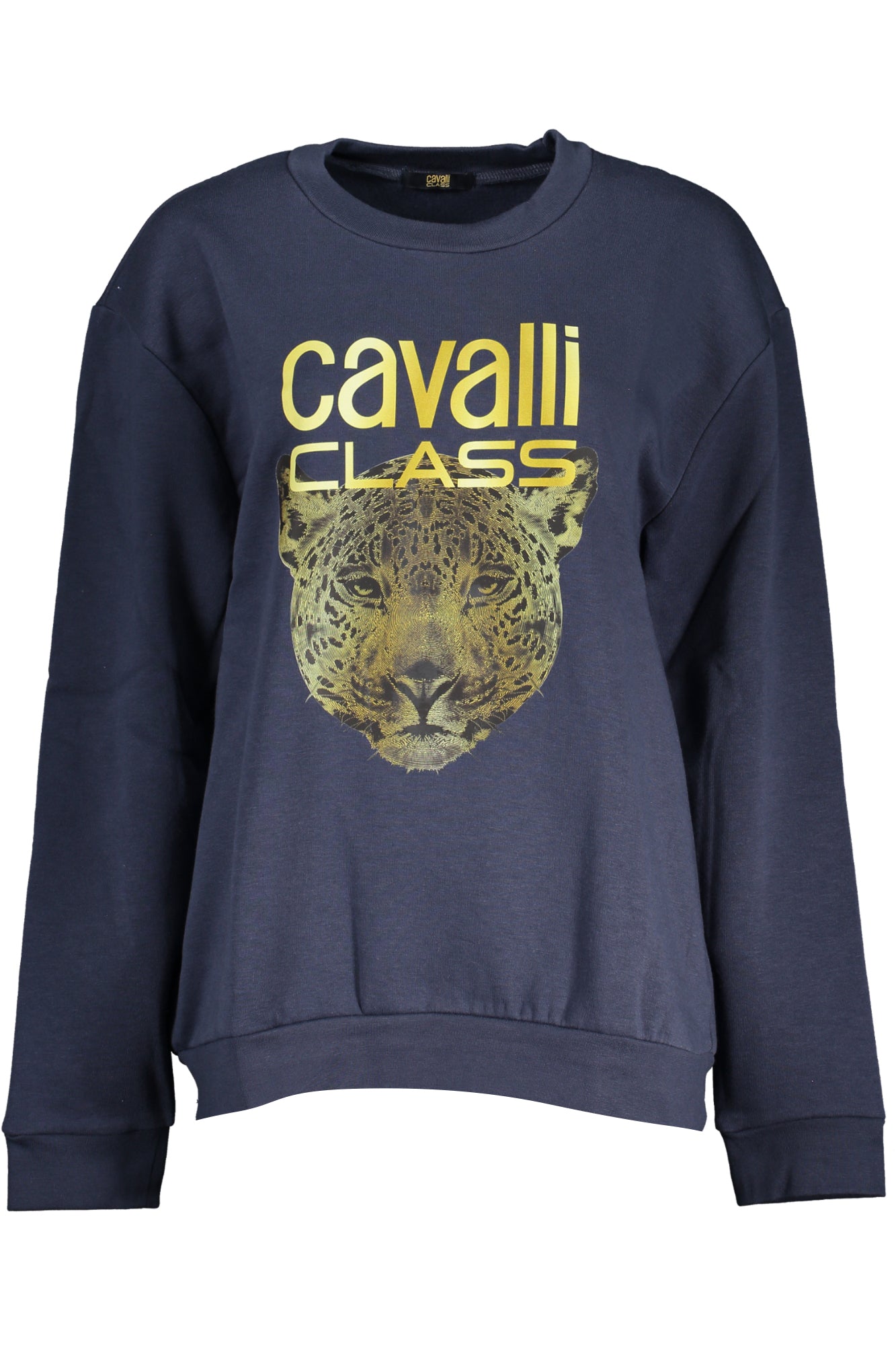 CAVALLI CLASS DAMEN-SWEATSHIRT MIT REISSVERSCHLUSS BLAU
