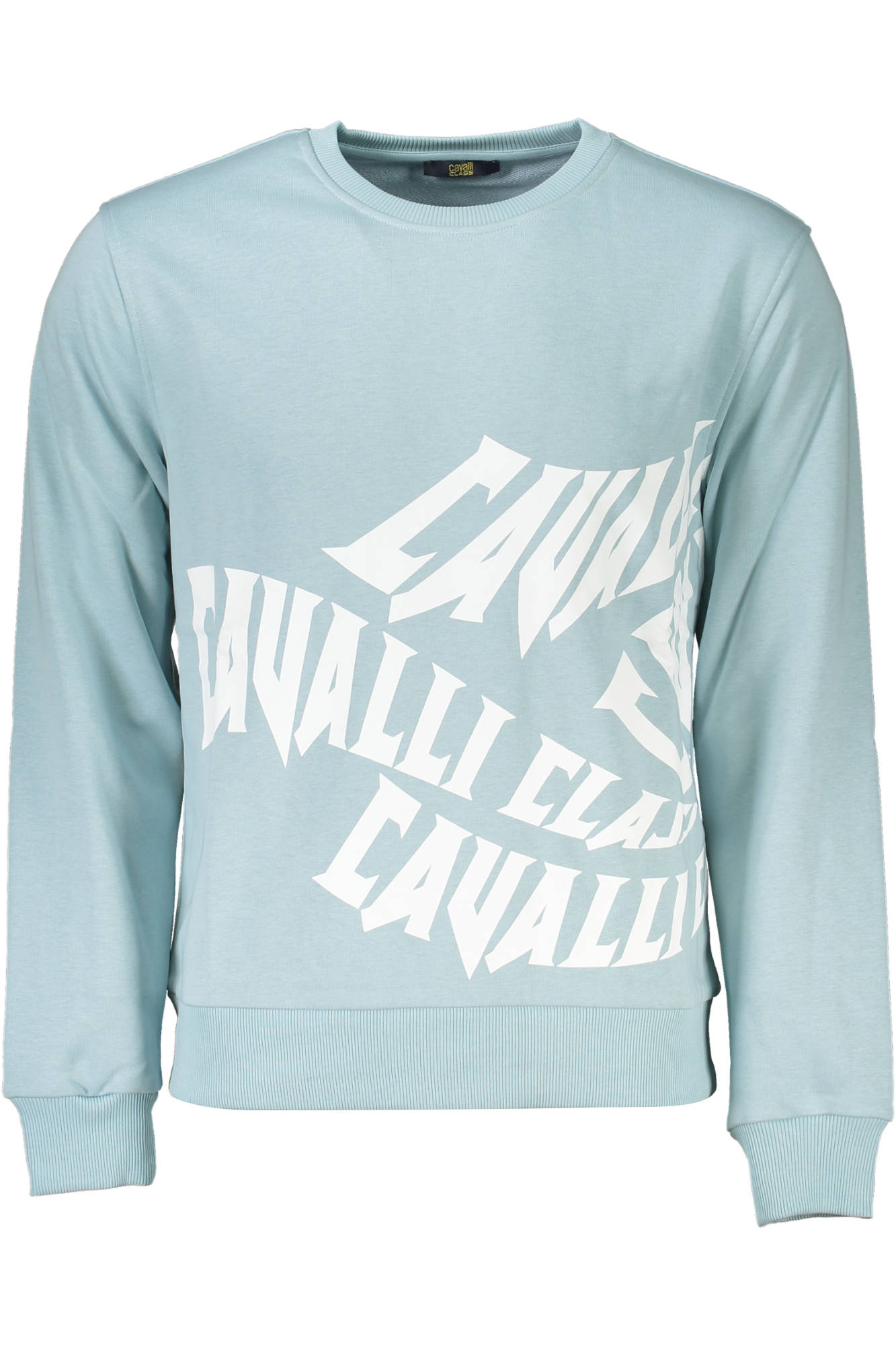 CAVALLI CLASS SWEATSHIRT OHNE REISSVERSCHLUSS HERREN HELLBLAU