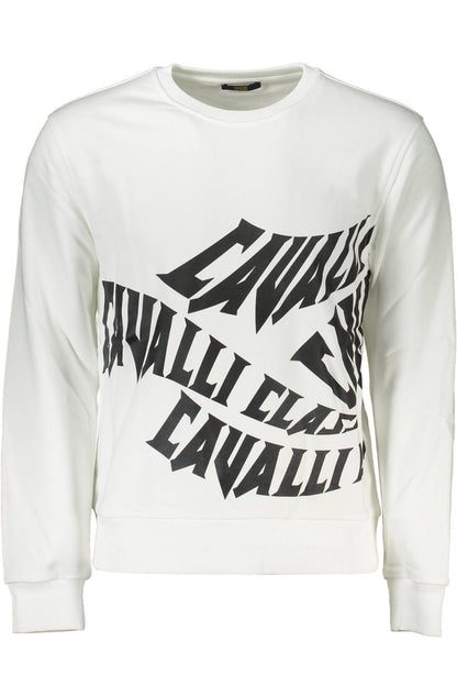 CAVALLI CLASS SWEATSHIRT OHNE REISSVERSCHLUSS HERREN WEISS