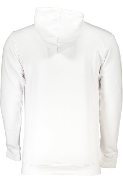 CAVALLI CLASS WEISSES SWEATSHIRT FÜR HERREN MIT REISSVERSCHLUSS