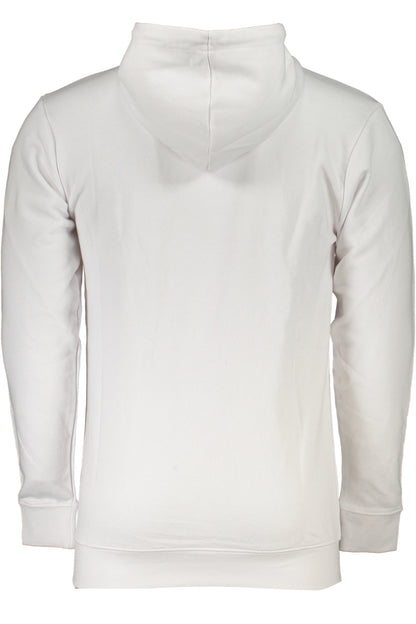 CAVALLI CLASS WEISSES SWEATSHIRT FÜR HERREN MIT REISSVERSCHLUSS