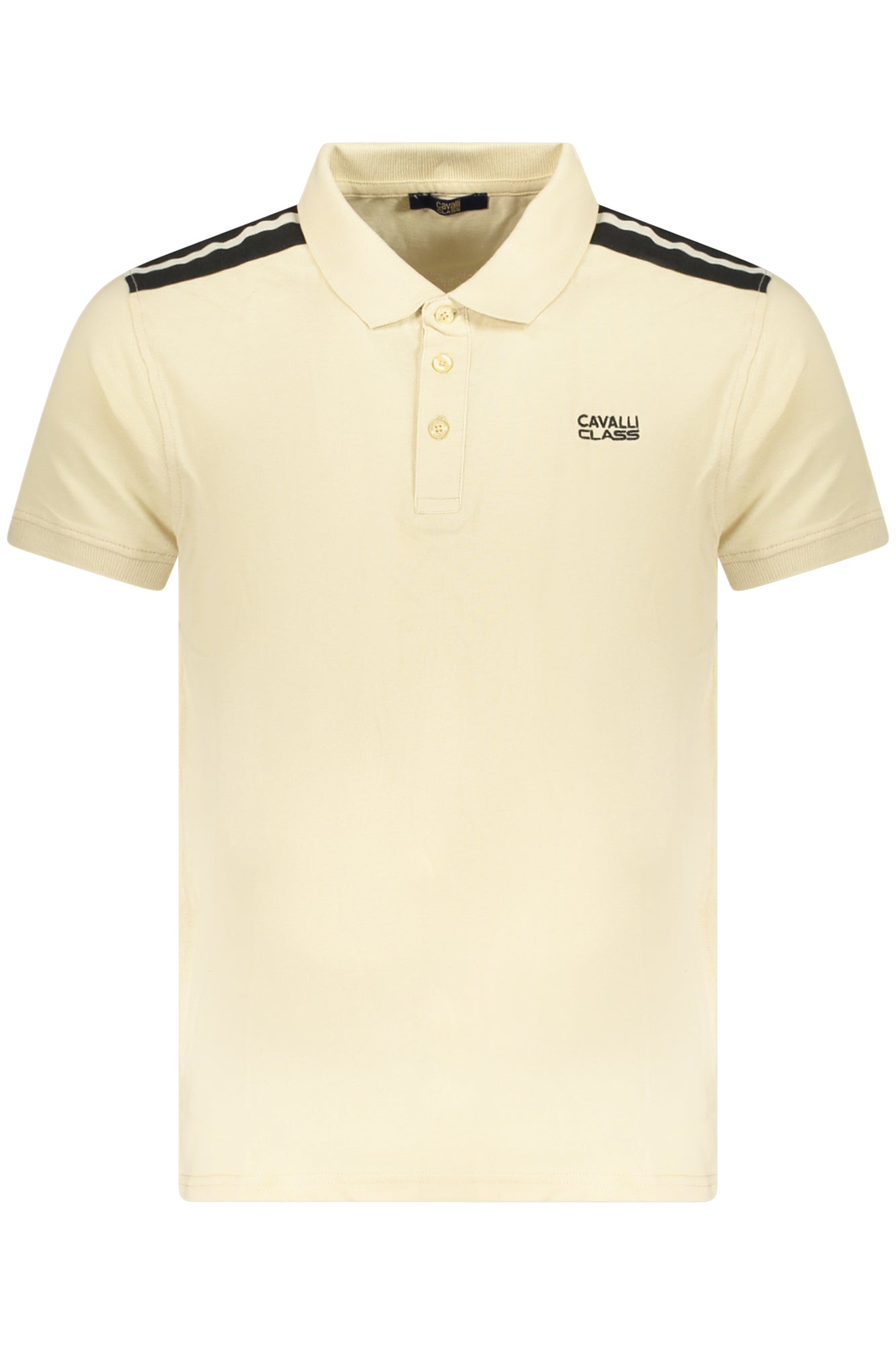 CAVALLI CLASS POLO KURZARM HERREN BEIGE