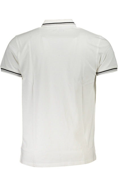 CAVALLI CLASS POLO KURZARM HERREN WEISS