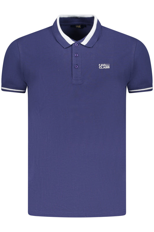 CAVALLI CLASS POLO KURZARM HERREN BLAU