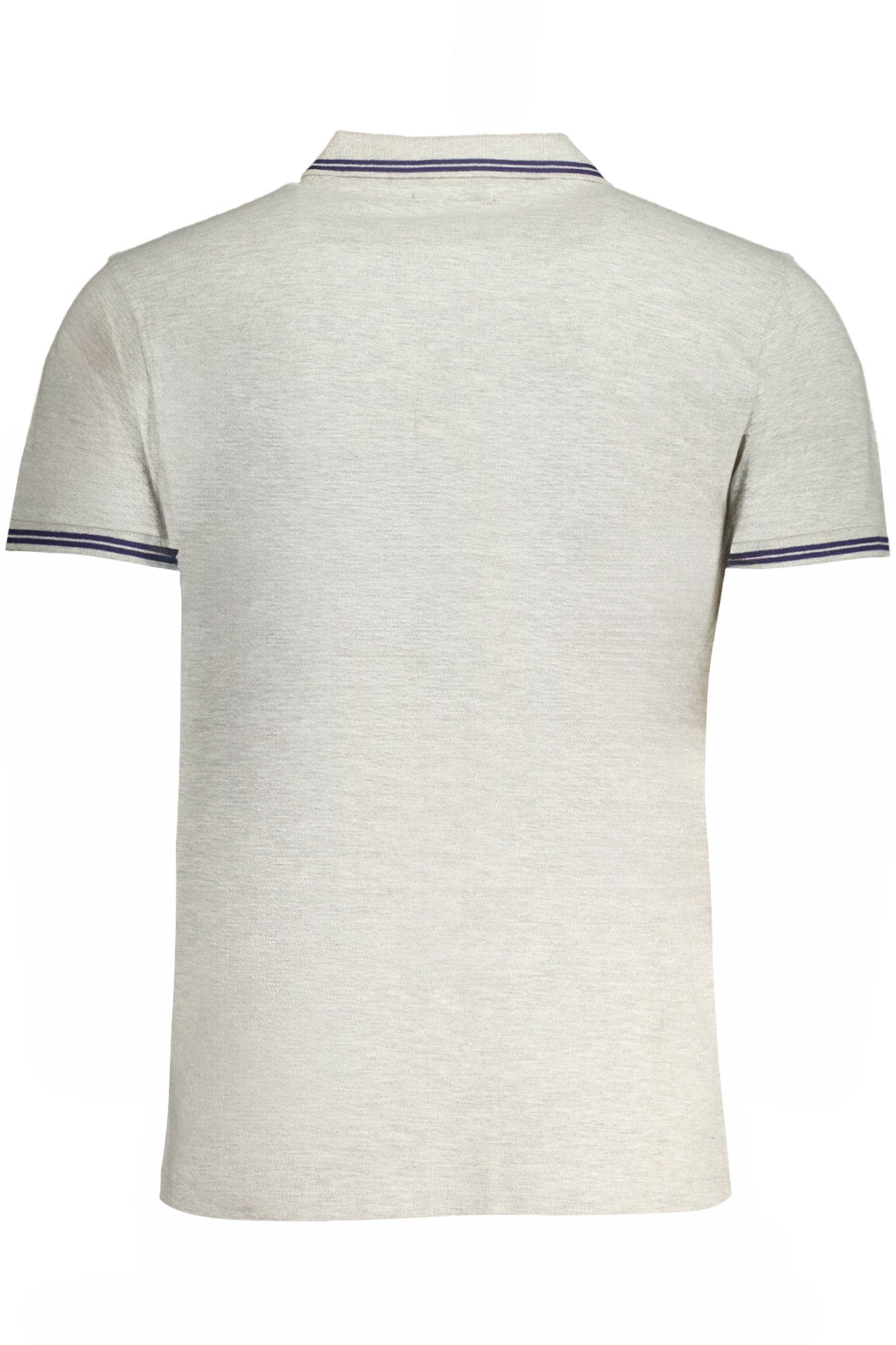 CAVALLI CLASS GRAUES KURZÄRMELIGES POLOSHIRT FÜR HERREN