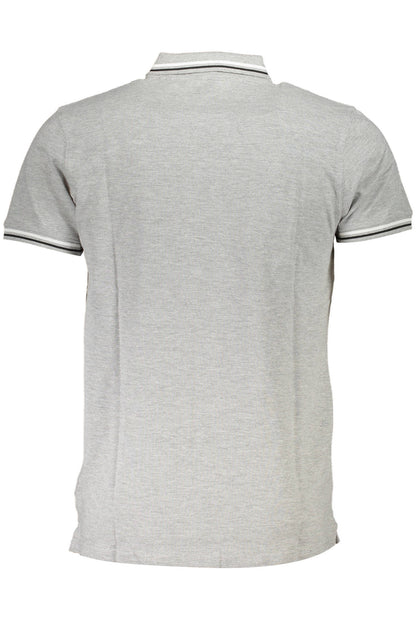 CAVALLI CLASS POLO KURZARM HERREN GRAU