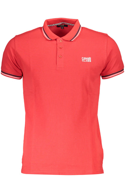 CAVALLI CLASS POLO KURZARM HERREN ROT