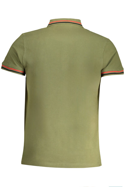 GRÜNES KURZÄRMELIGES POLOSHIRT FÜR HERREN DER CAVALLI-KLASSE