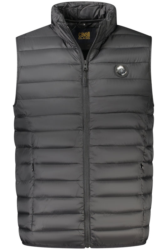 CAVALLI CLASS HERRENJACKE SCHWARZ ÄRMELLOS